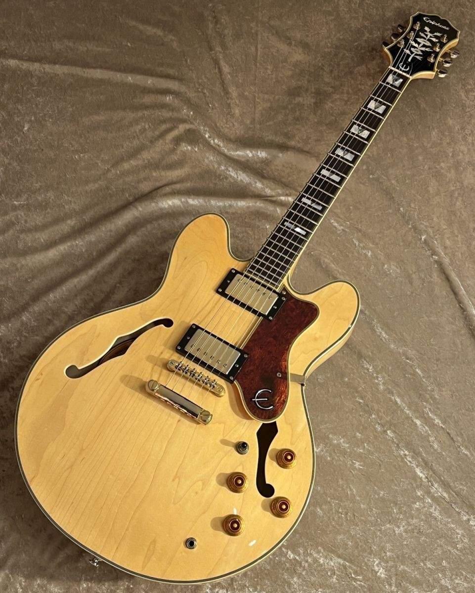Epiphone Sheraton II Natural Used 2008 w/Soft case