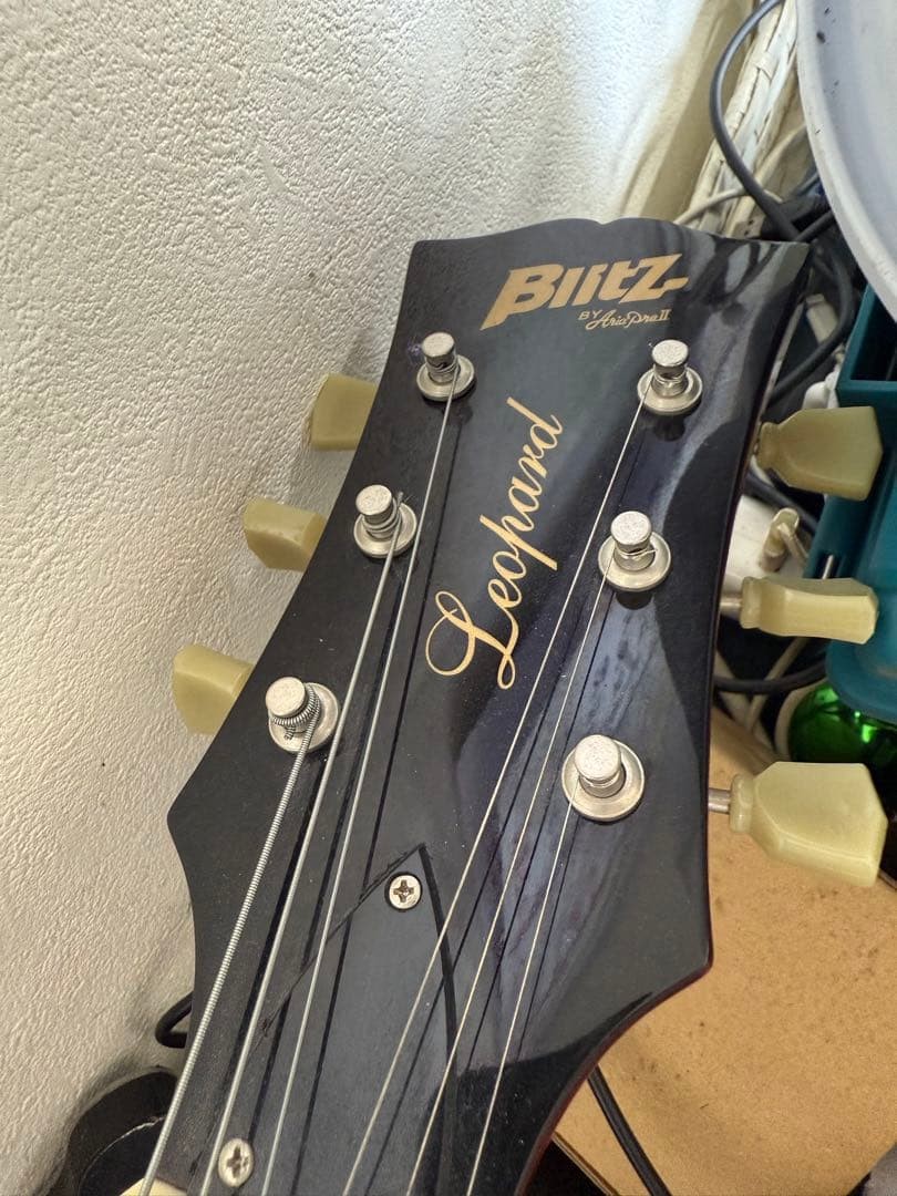 Blitz by AriaProII Leopard Electric Guitar