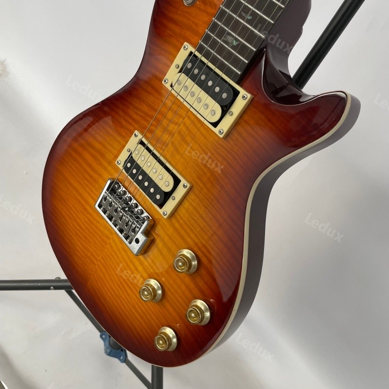 SE Custom Solid Body Electric Guitar Tremolo Flame Maple Veneer Stocked In US