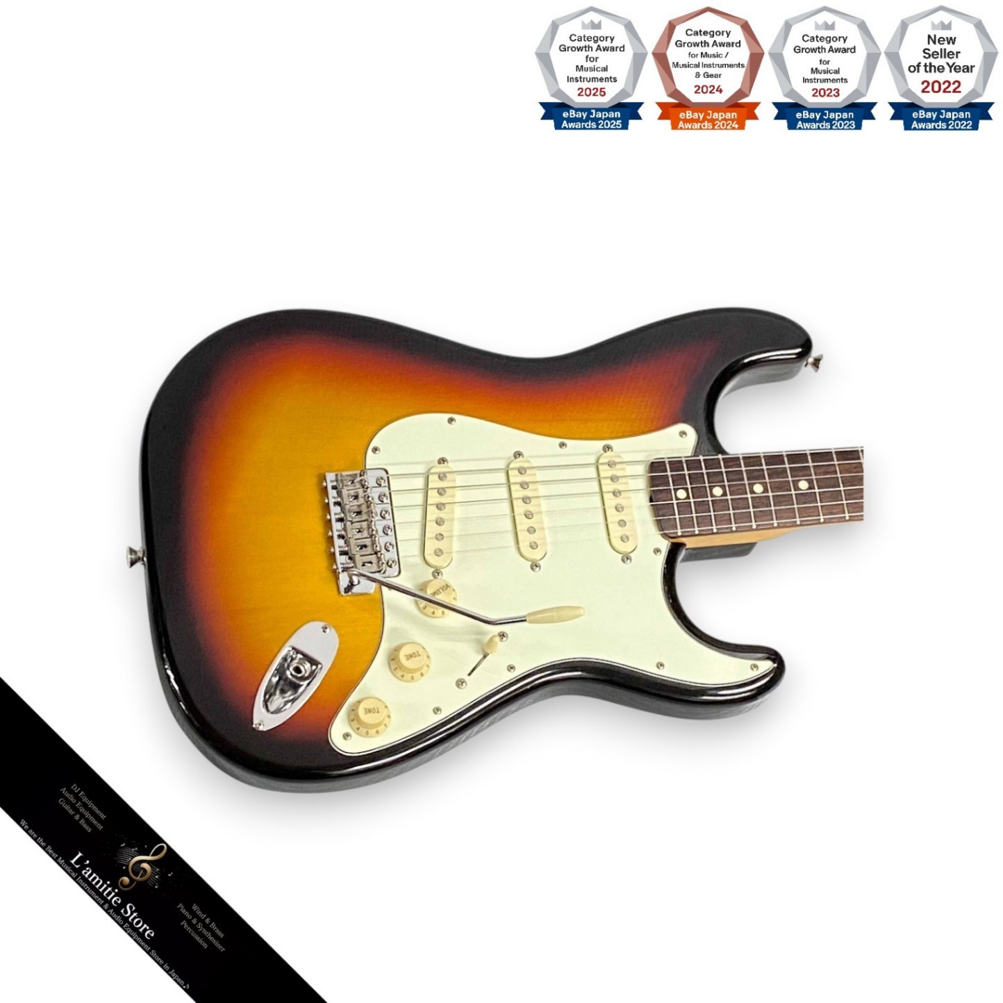 Fender Japan Classic Series 60S Stratocaster 3TS Electric Guitar Maple Neck