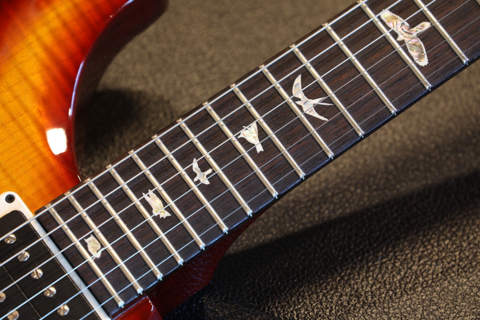Minty! 2020 PRS Custom 24 Piezo Electric Guitar Sunburst + OHSC