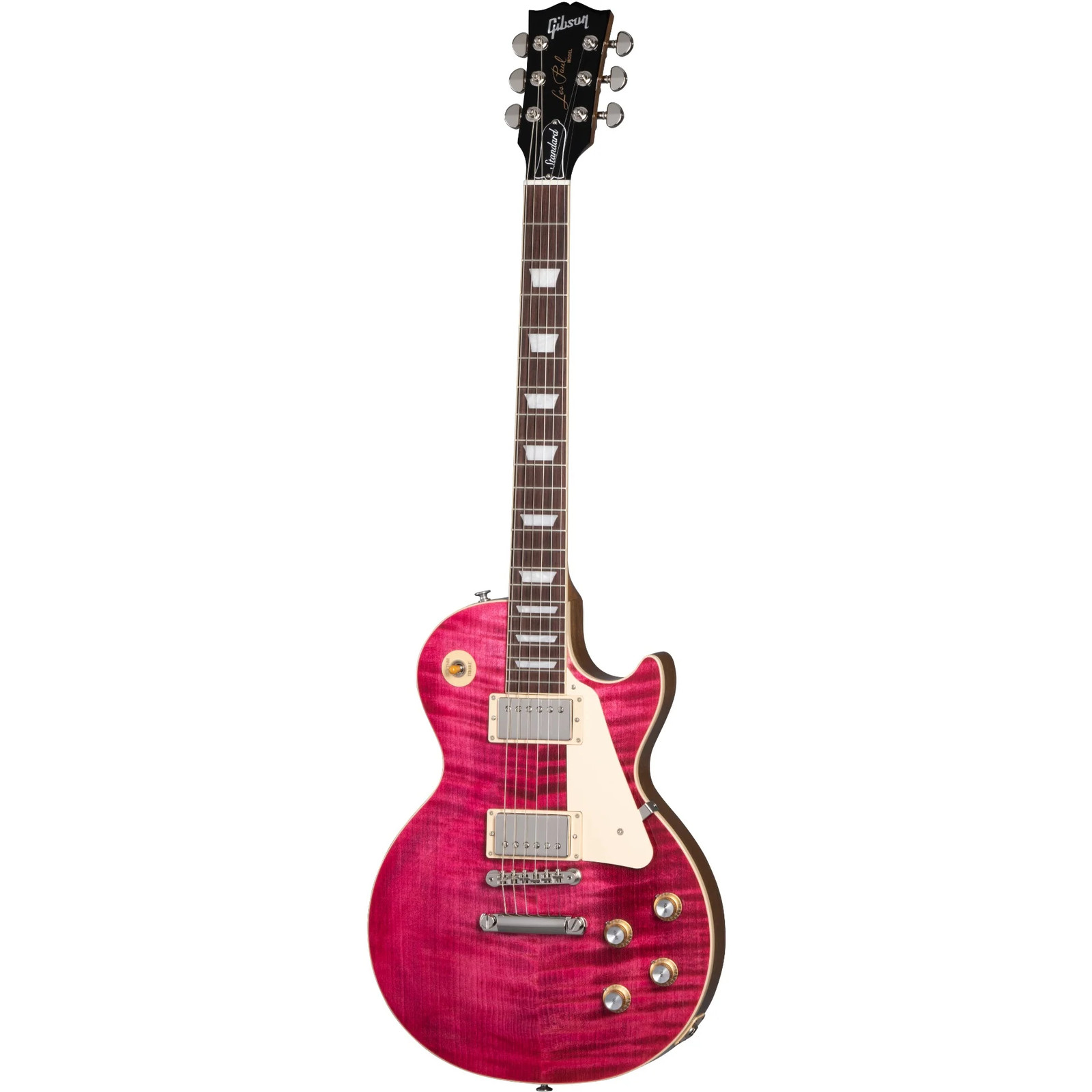 Gibson Les Paul Standard 60s Figured Top Electric Guitar – Translucent Fuchsia