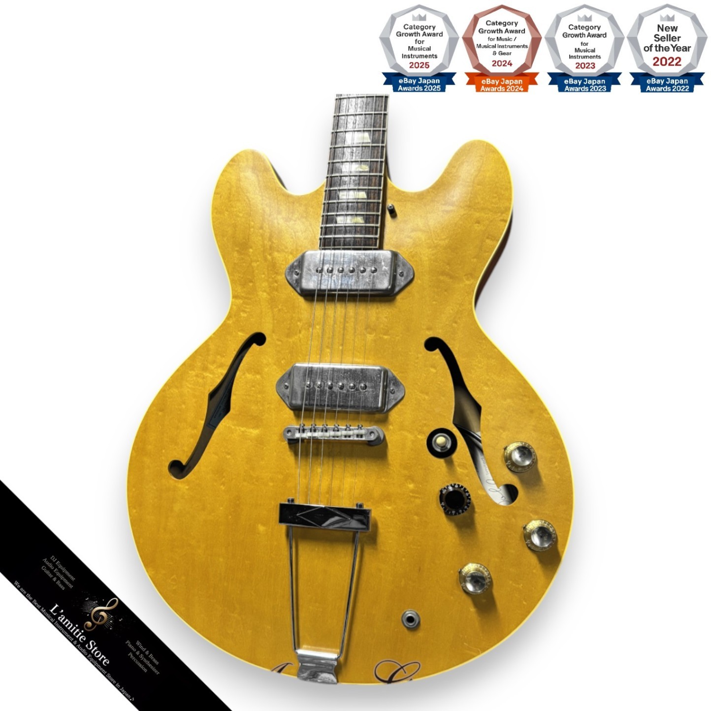 Epiphone John Lennon Revolution 1965 Casino E230TD Natural 2000 with Original