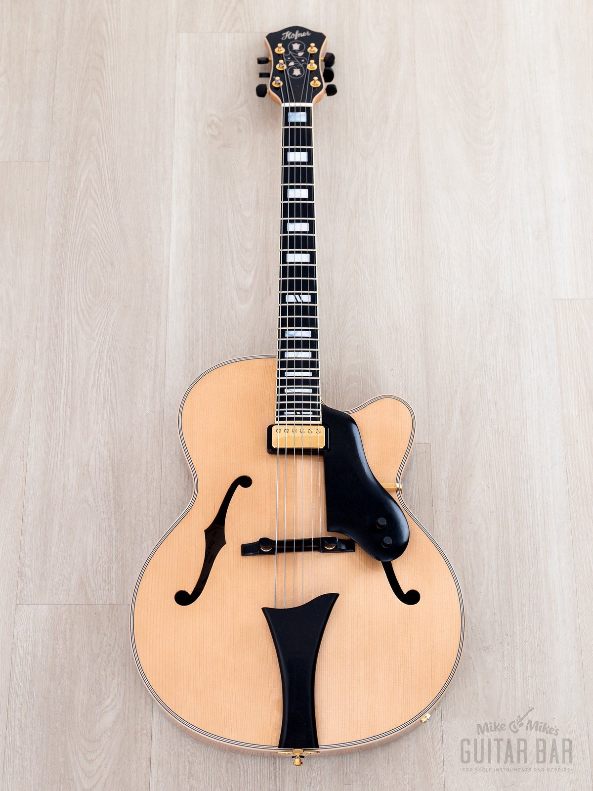 2011 Hofner New President Carved Top Archtop w/ Floating Pickup, Case & Hangtag