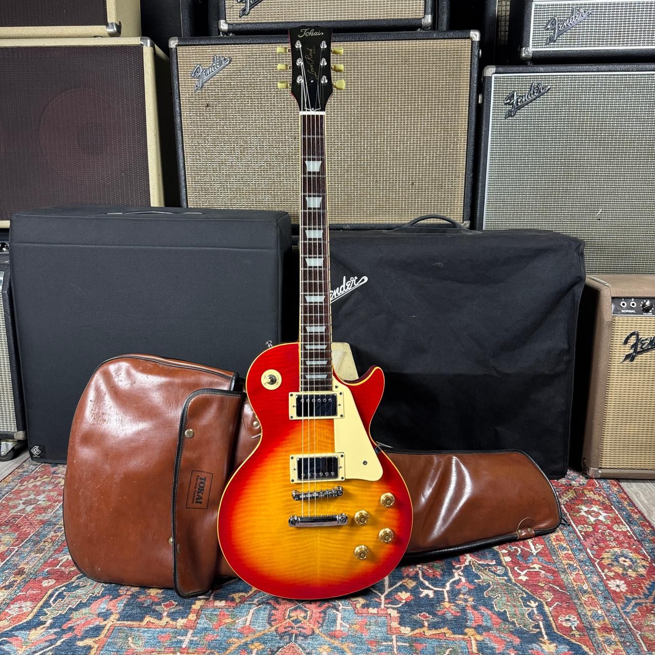 *Video* Tokai Love Rock Les Paul Standard Flame Top Long Tenon Cherry Sunburst –