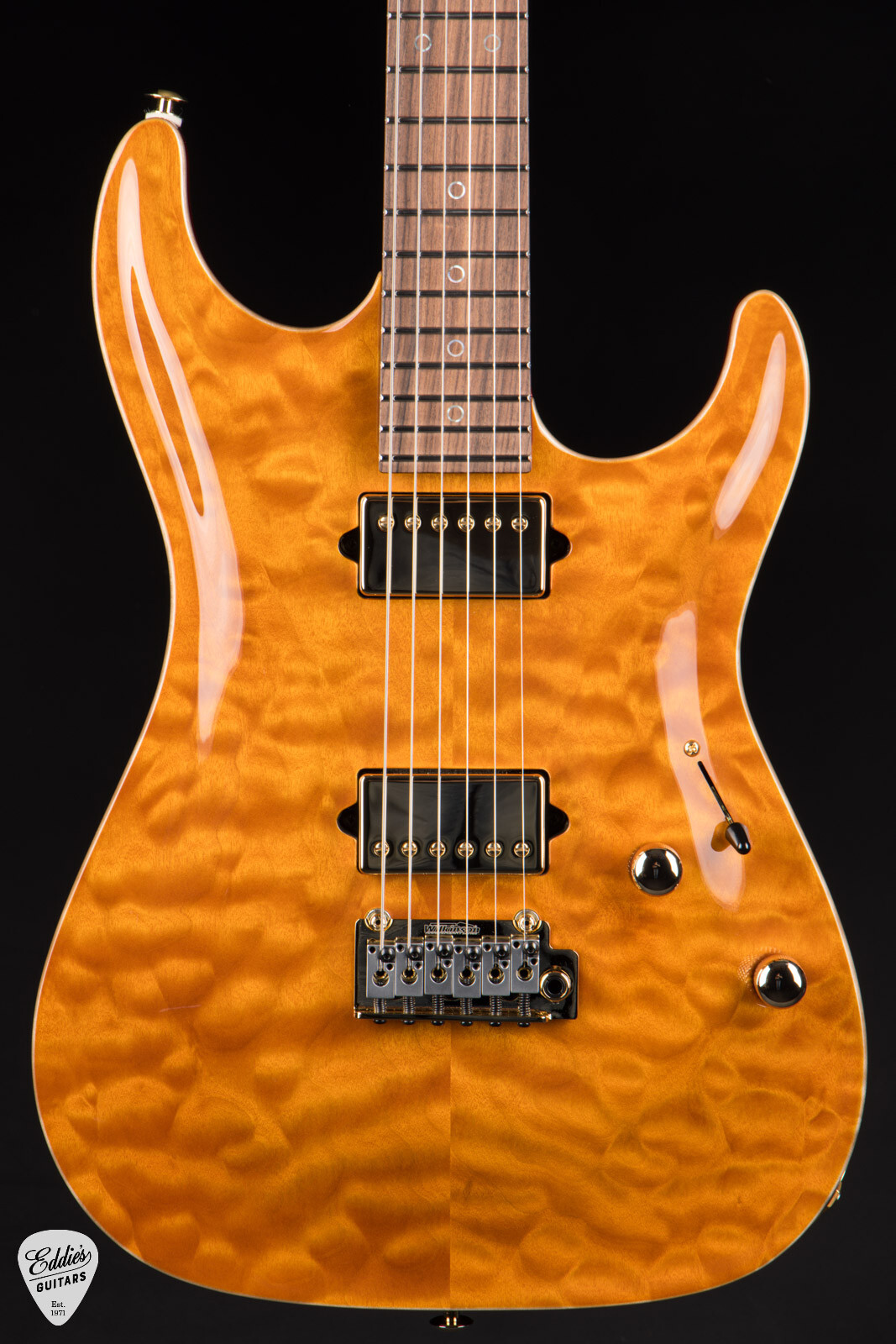 Suhr Standard Carve Top Pau Ferro Neck – Trans Amber#83202