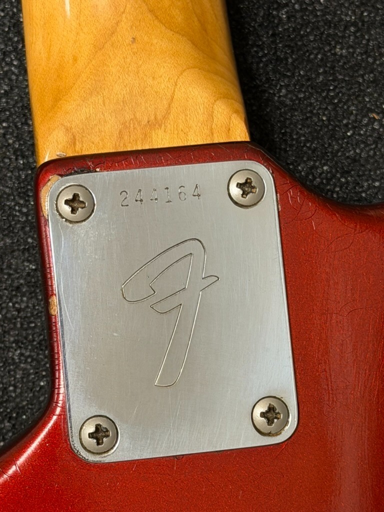 Fender 1968 Mustang Competition Red Matching Head