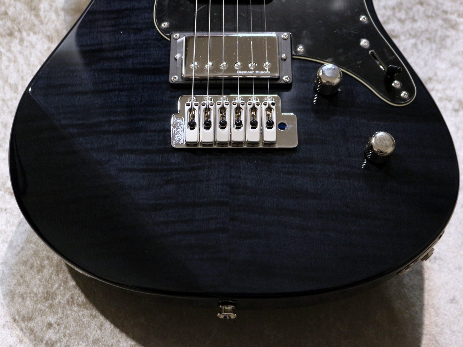 Yamaha PACIFICA PAC612VIIFM Electric Guitar – Translucent Black with Gig bag