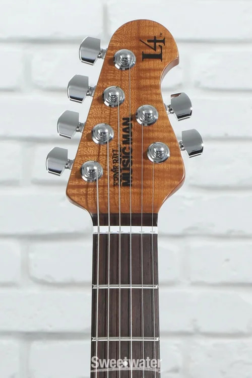 Ernie Ball Music Man Luke 4 HH Electric Guitar – Butane Blue with Rosewood