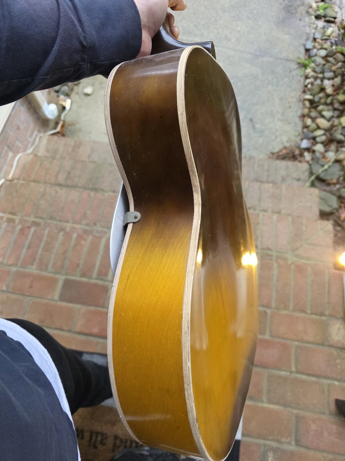 💥Video💥 1966 Harmony Hollywood H-41 H41 Sunburst Archtop Hollowbody Guitar