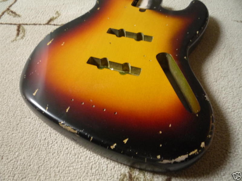 MJT Official Custom Order Vintage Aged Nitro Finish Guitar Bass Body Mark Jenny