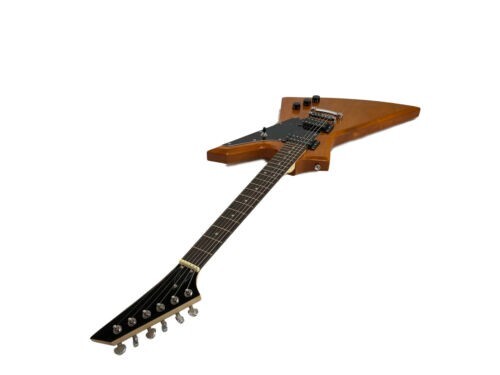 Zenison Rock Style Natural Electric Guitar Solid Body & Plush Back Pack Gig Bag