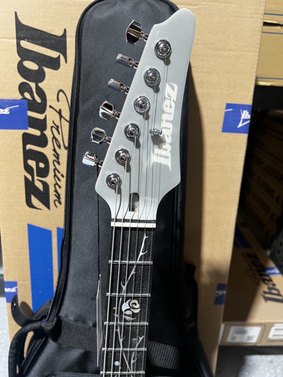 Ibanez TOD10 Tim Henson Signature Electric Guitar – Classic Silver