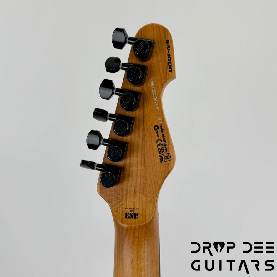 ESP LTD SN-1000HT QM Electric Guitar – Dark Brown Sunburst