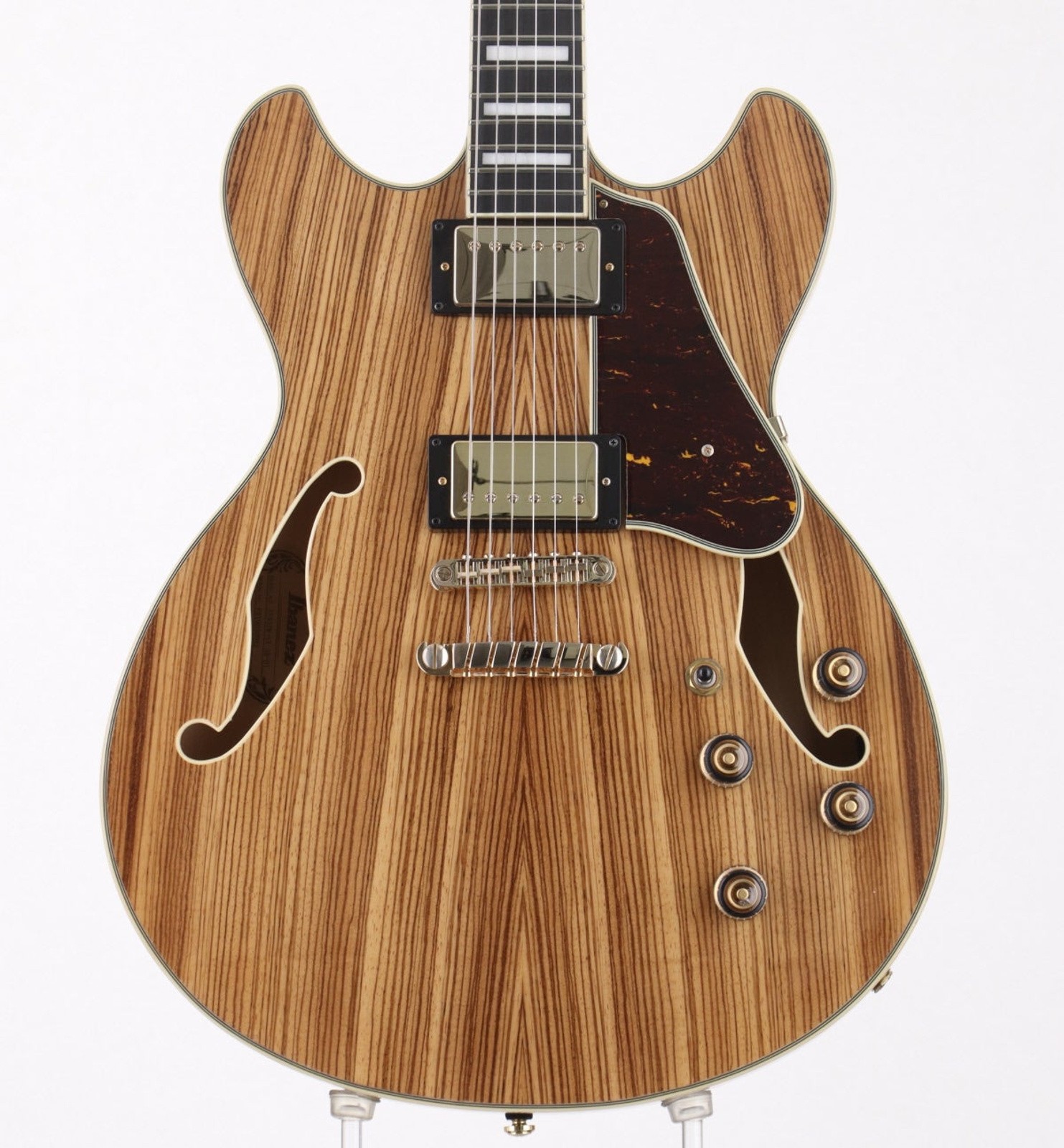 Ibanez Artcore Expressionist AS93ZW-NT Used 2019 Zebrawood Natural w/Soft Case