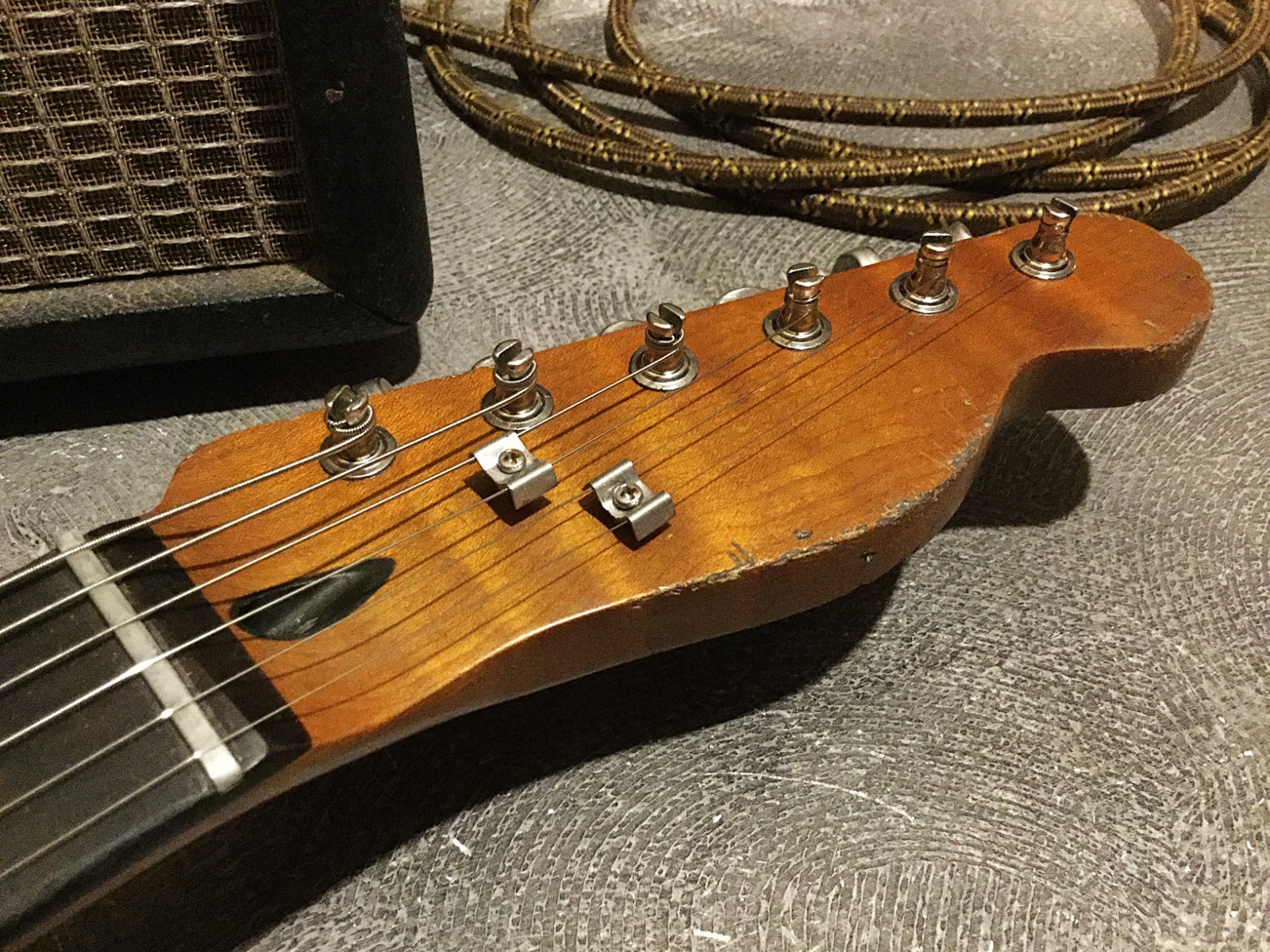 USA Relic Tele Style Electric Guitar Road Worn Orange by Nate’s Relic Guitars