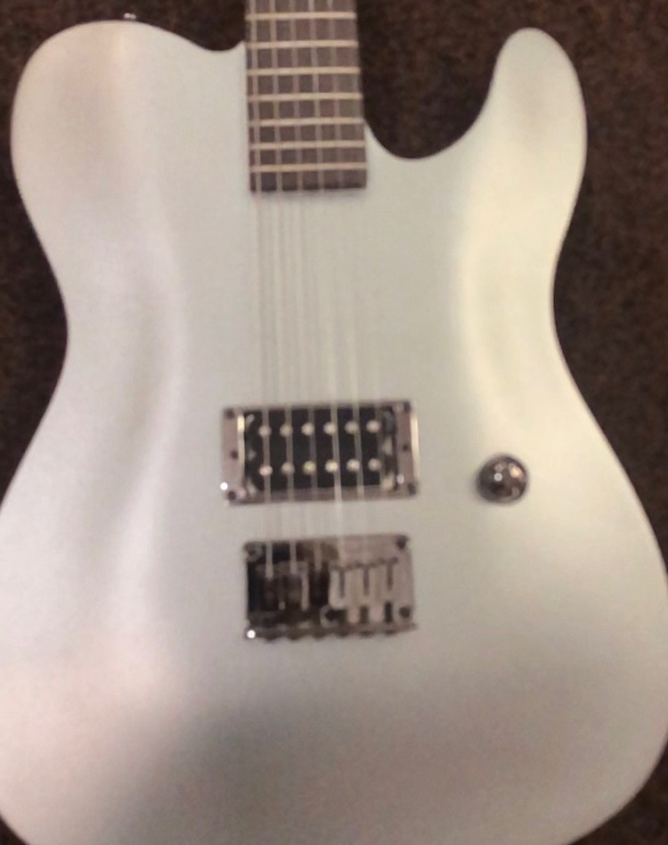 Fender Esquire Celtic Custom Edition Silver Telecaster Electric Guitar-USED