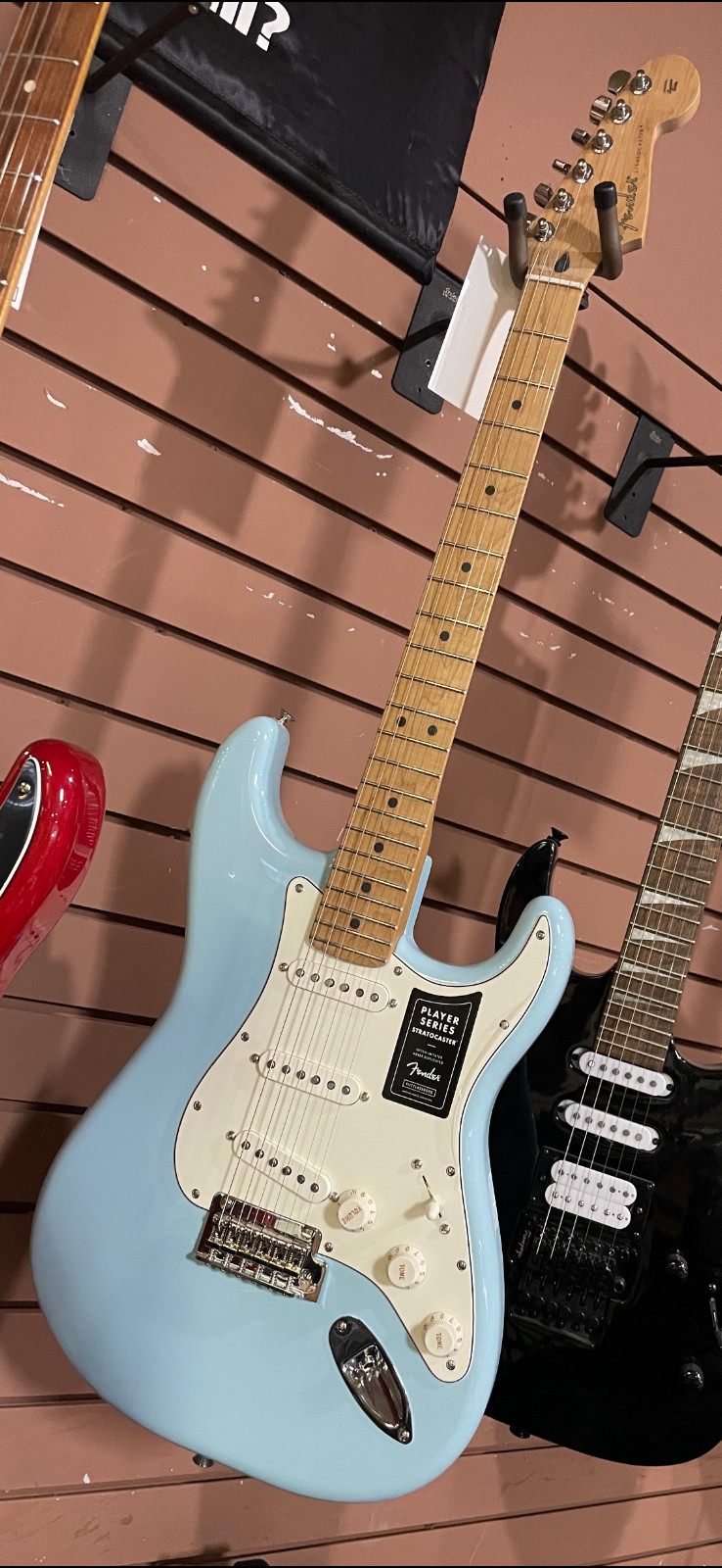 Fender FSR Player Stratocaster – Sonic Blue, Custom Shop P/U’s, OHSC, NOS Mint!