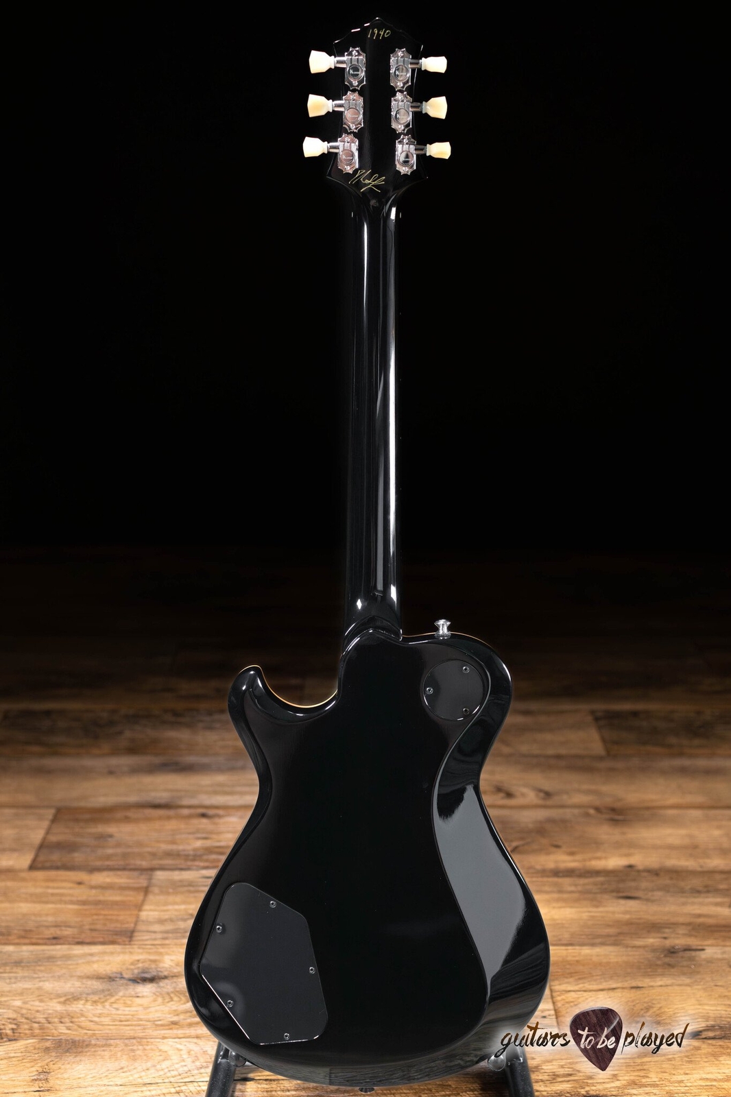 Knaggs Kenai T2 Flame Top Guitar w/ Brazilian Rosewood – Black Burst