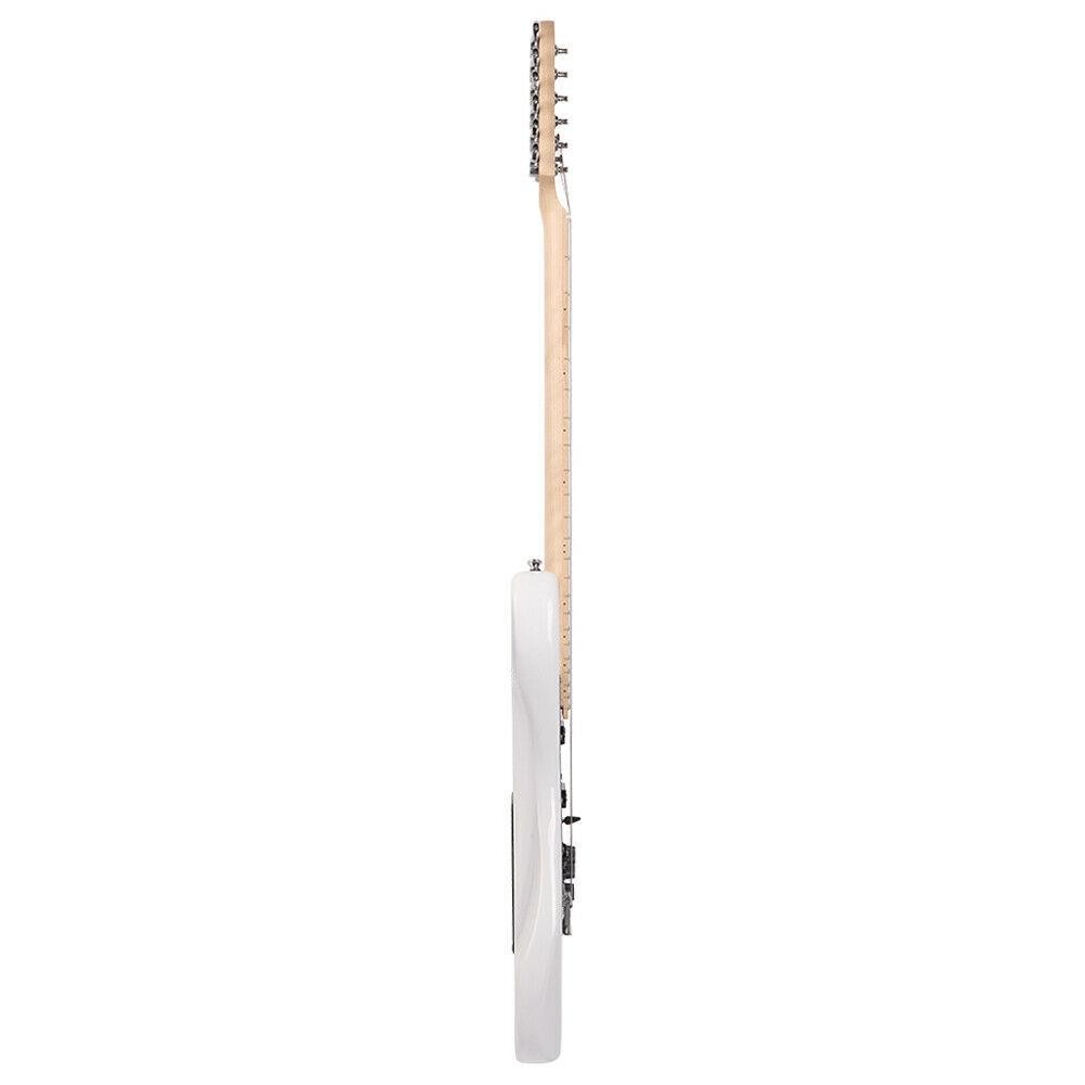 Glarry 39″ Full Size Electric Guitar for Beginner with 20W Amp White