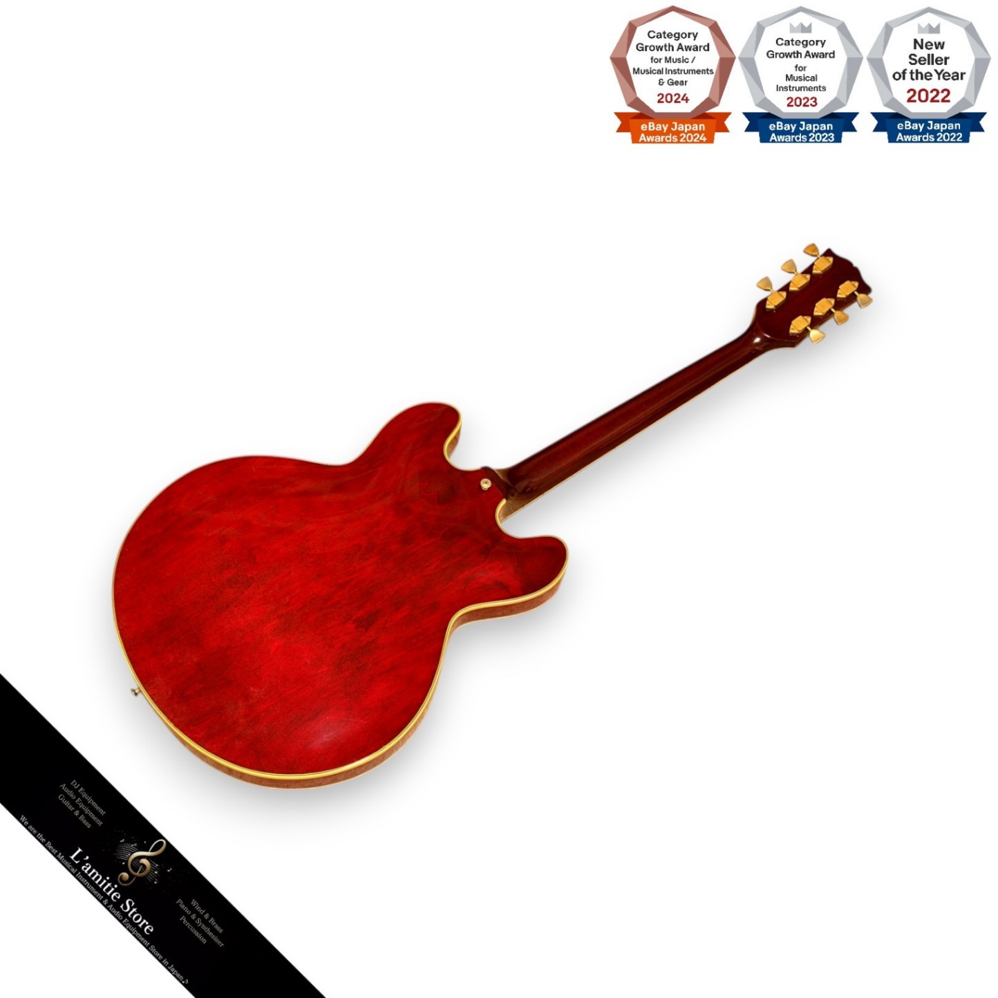 Gibson ES355TD 1974 Wine Red SemiHollow Jazz Guitar with Hard Case