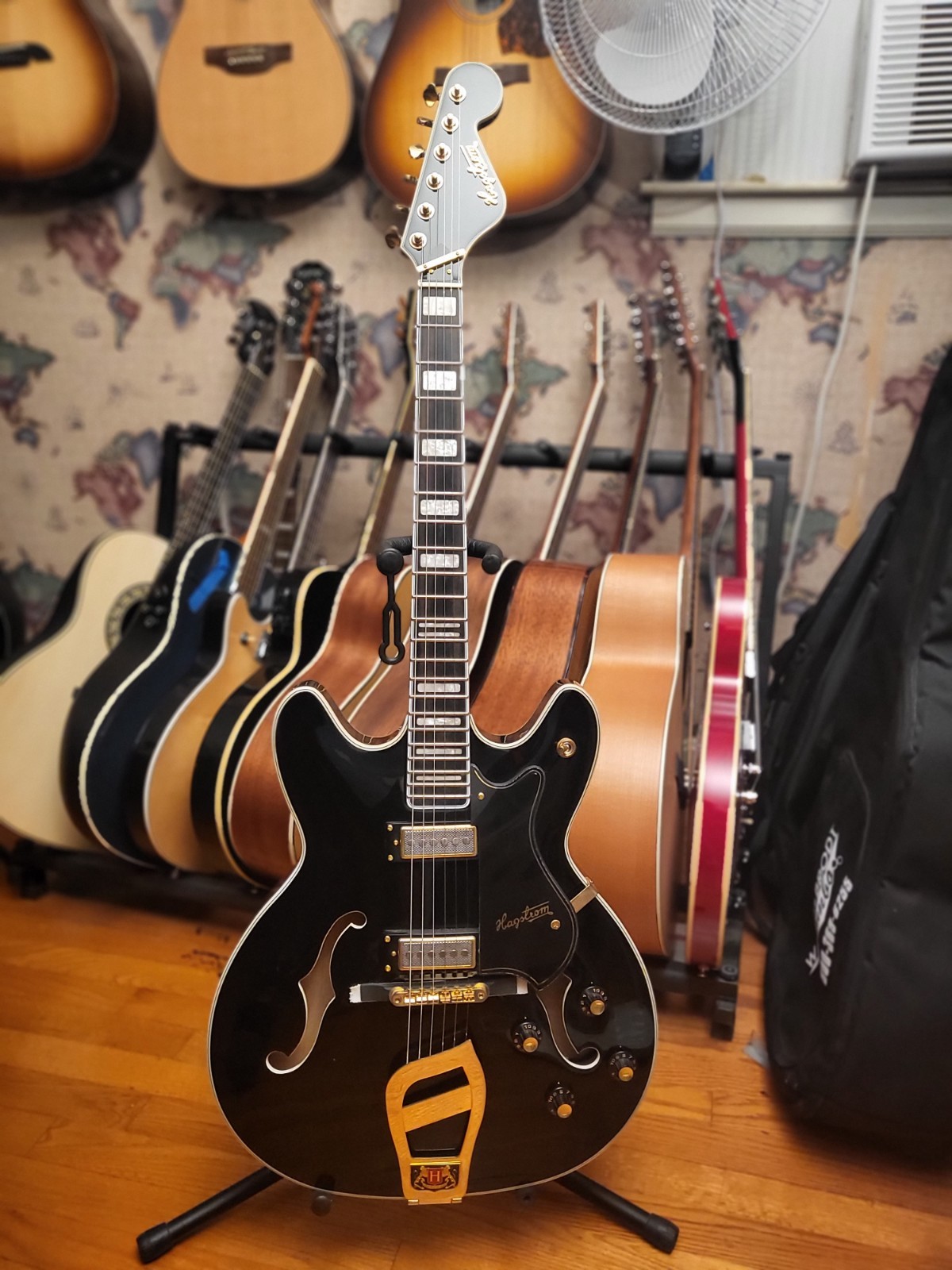 Hagstrom ’67 Viking II Hollowbody Body – Black Finish