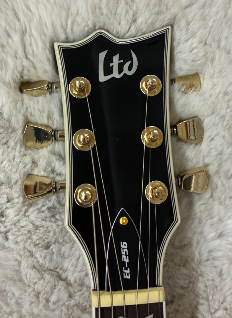 LTD by ESP Model EC-256 Gloss Black Finish Single Cutaway Electric Guitar