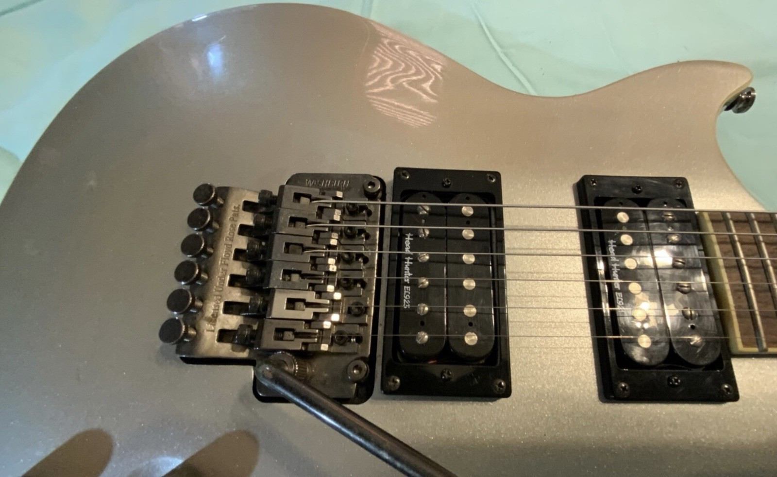 ⚠️ 1 DAY SALE! 2002 Washburn Tabu TB-400 In Pewter! Head Hunter PUs! Rare Model!