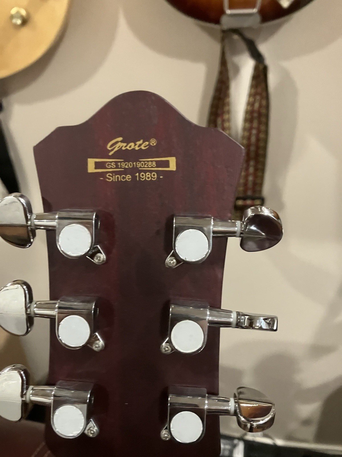 GROTE Flat Cherry P90 335 Guitar