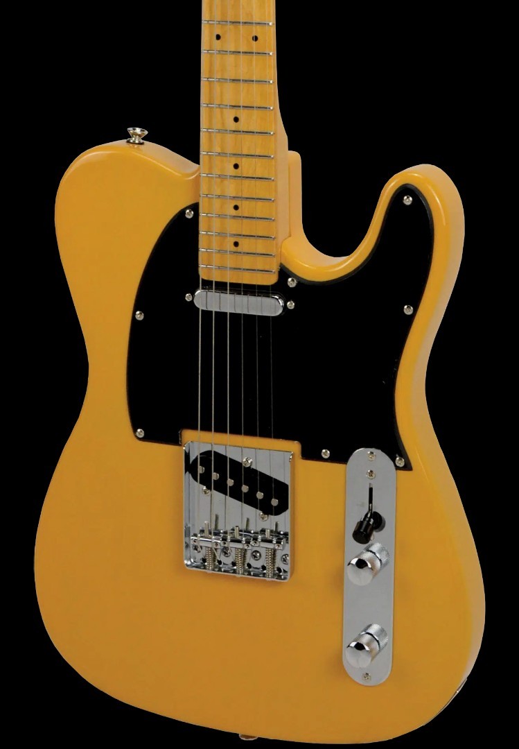 Amati N Series Model #40TCBS “T” Style Electric Guitar in a Butterscotch Finish