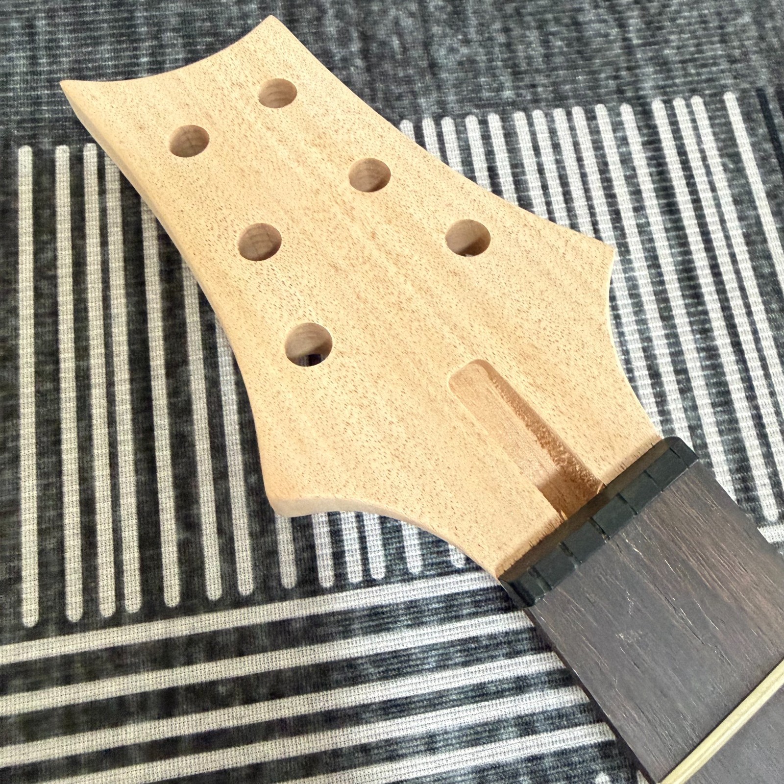 Unfinished PRS DIY Guitar Kit with Bird Inlay, Tremolo Bridge & Humbucker Pickup