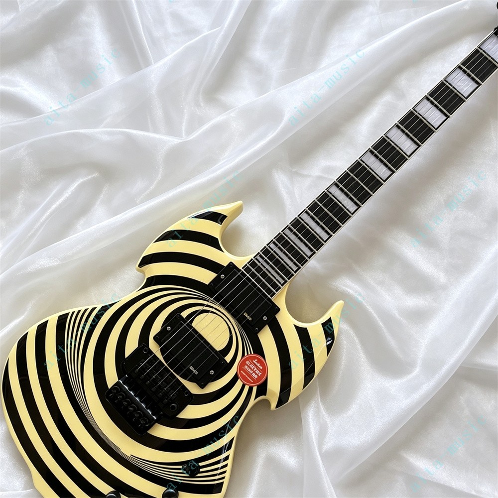 Solid Electric Guitar FR Bridge Stainless Fret Barbarian Vertigo Sabbath Cream