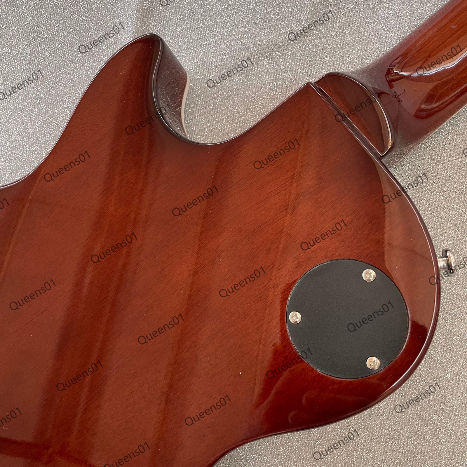 Electric Guitar Stainless Steel Rounded Fret Edge Bone NutSparkle Glod US Stock