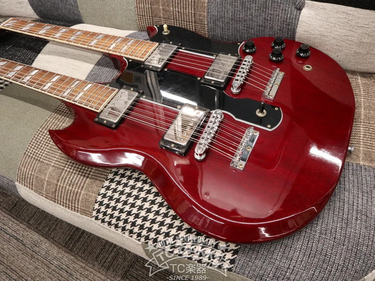 Gibson EDS-1275 Double Neck Heritage Cherry USA 1991 SG Solid Electric Guitar