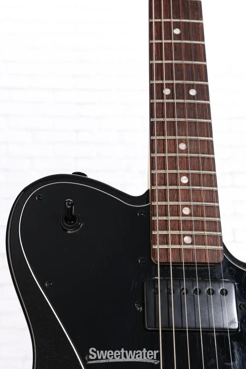 Squier Affinity Series Telecaster Deluxe Electric Guitar – Metallic Black,