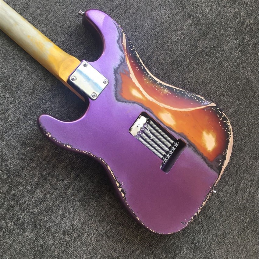 Royal Patina Purple Relic: 6-String, 21 Frets, Mahog Body, Maple Neck