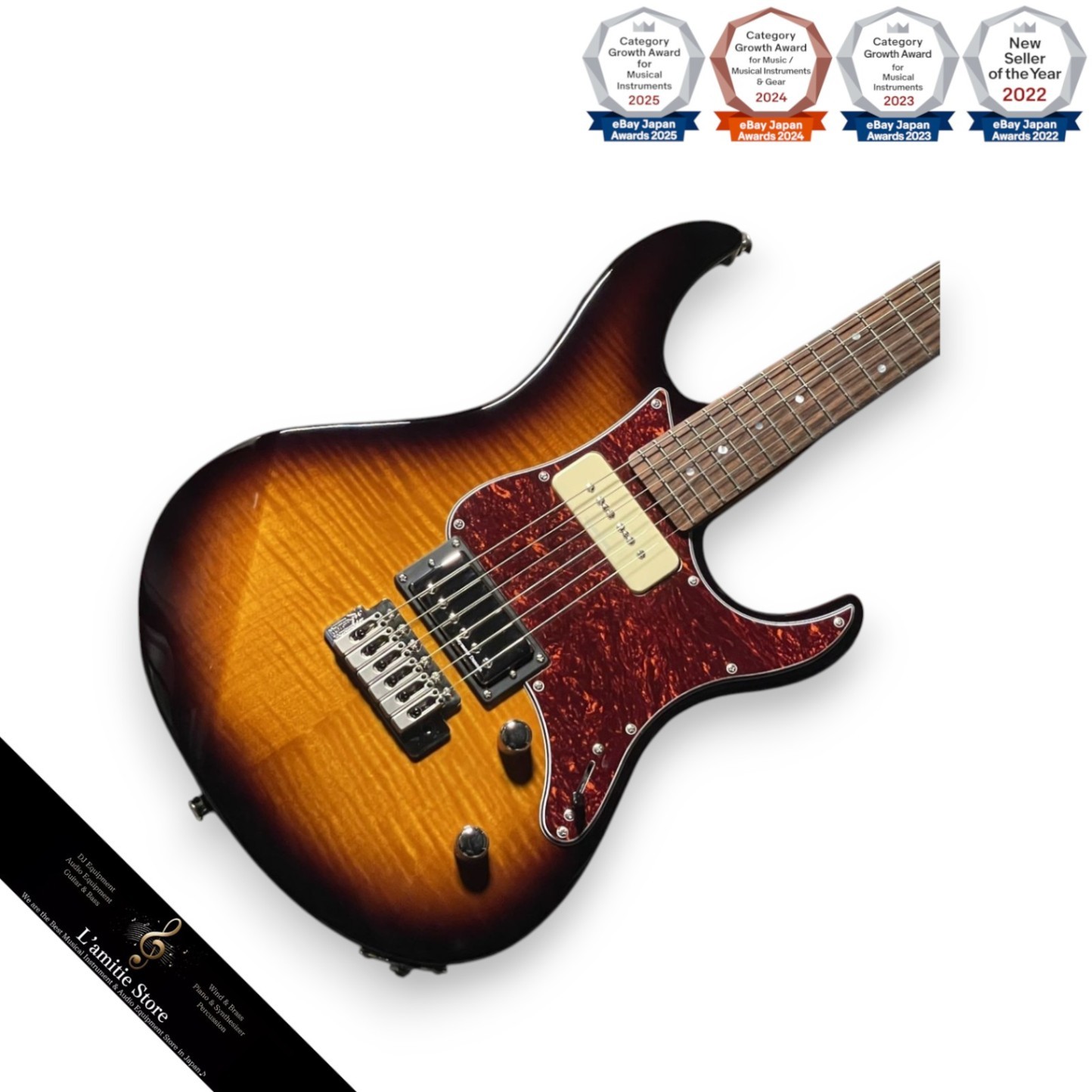 Yamaha PAC611VFM Electric Guitar 3.75kg with Soft Case Minor Wear