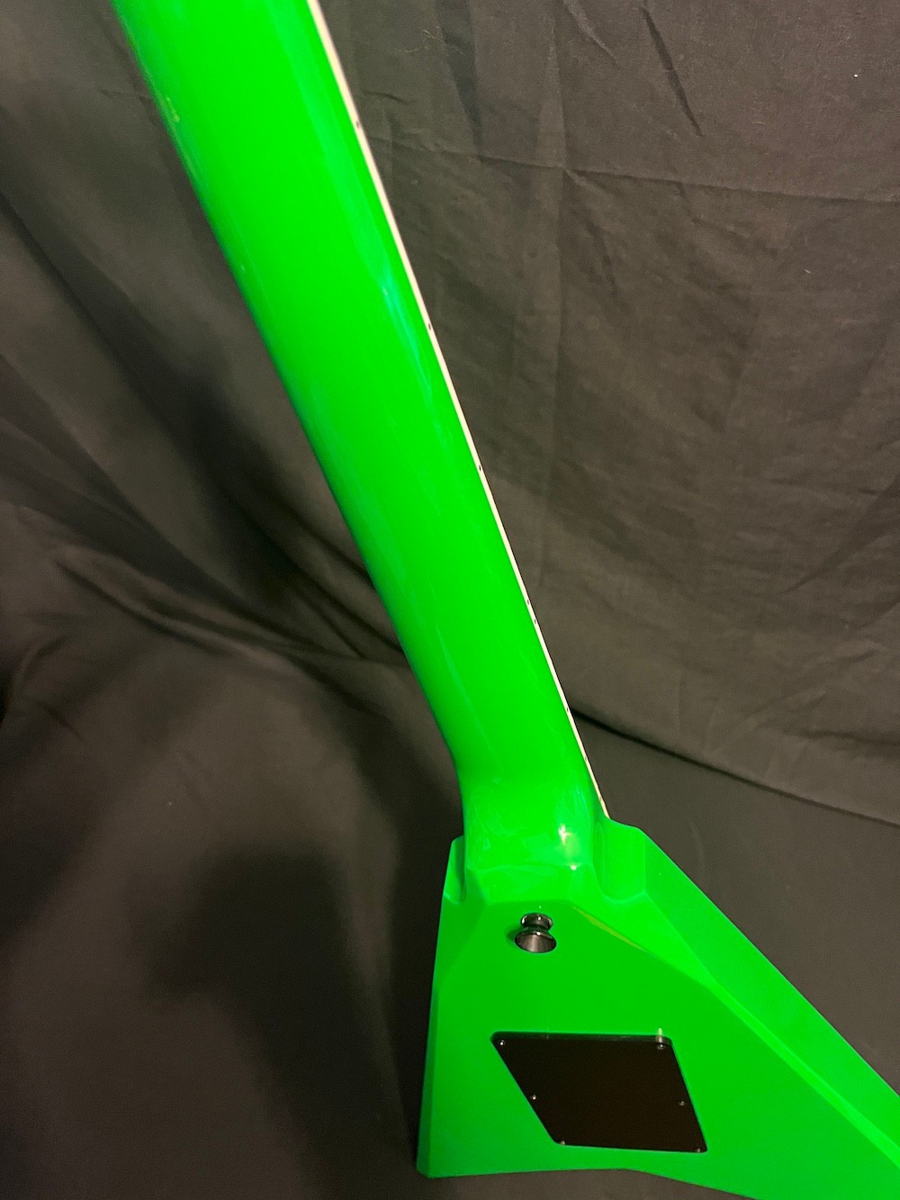 2024 OG Grover Jackson USA Concorde Flying V Guitar in Slime Green W/OHSC