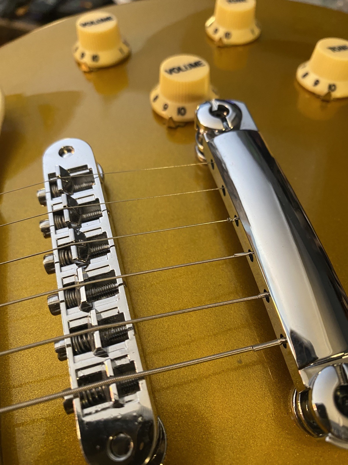 Gold Metallic (China Copy) Gibson Les Paul Custom