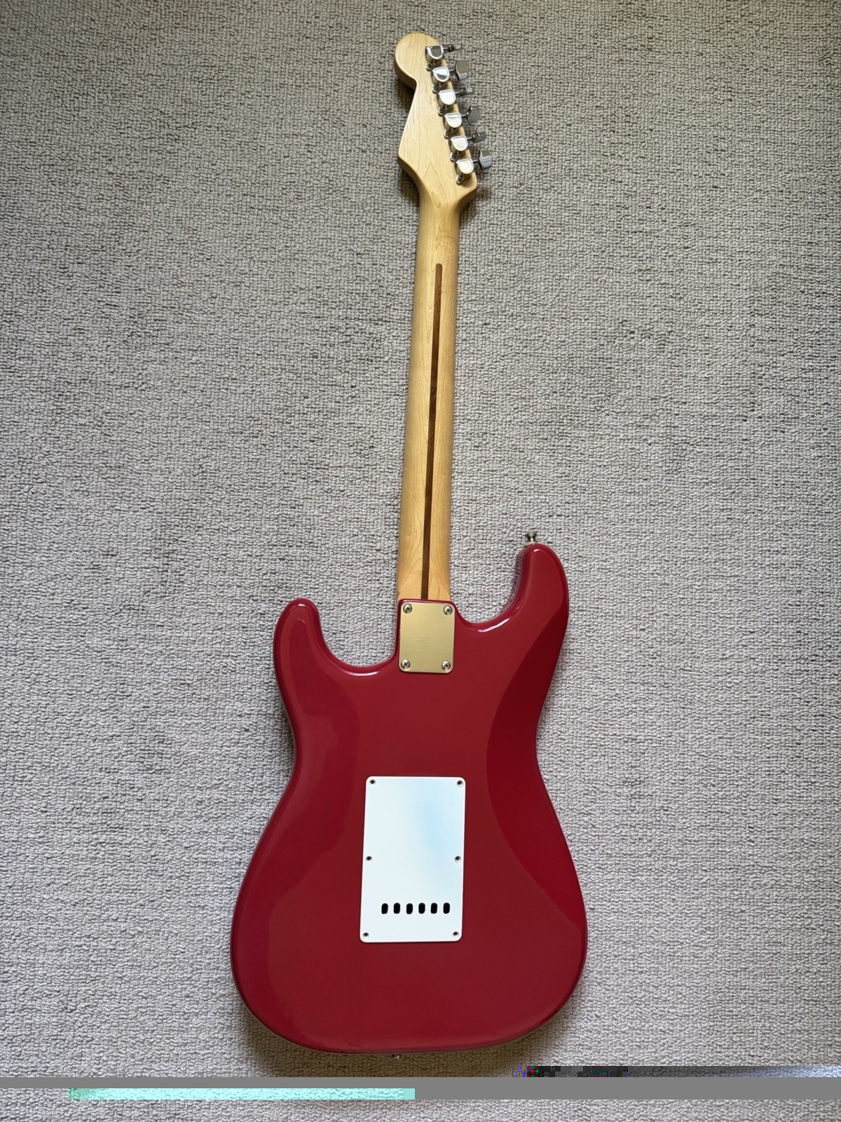 1989-1990 Fender Squier Stratocaster Made In USA Electric Guitar in Red