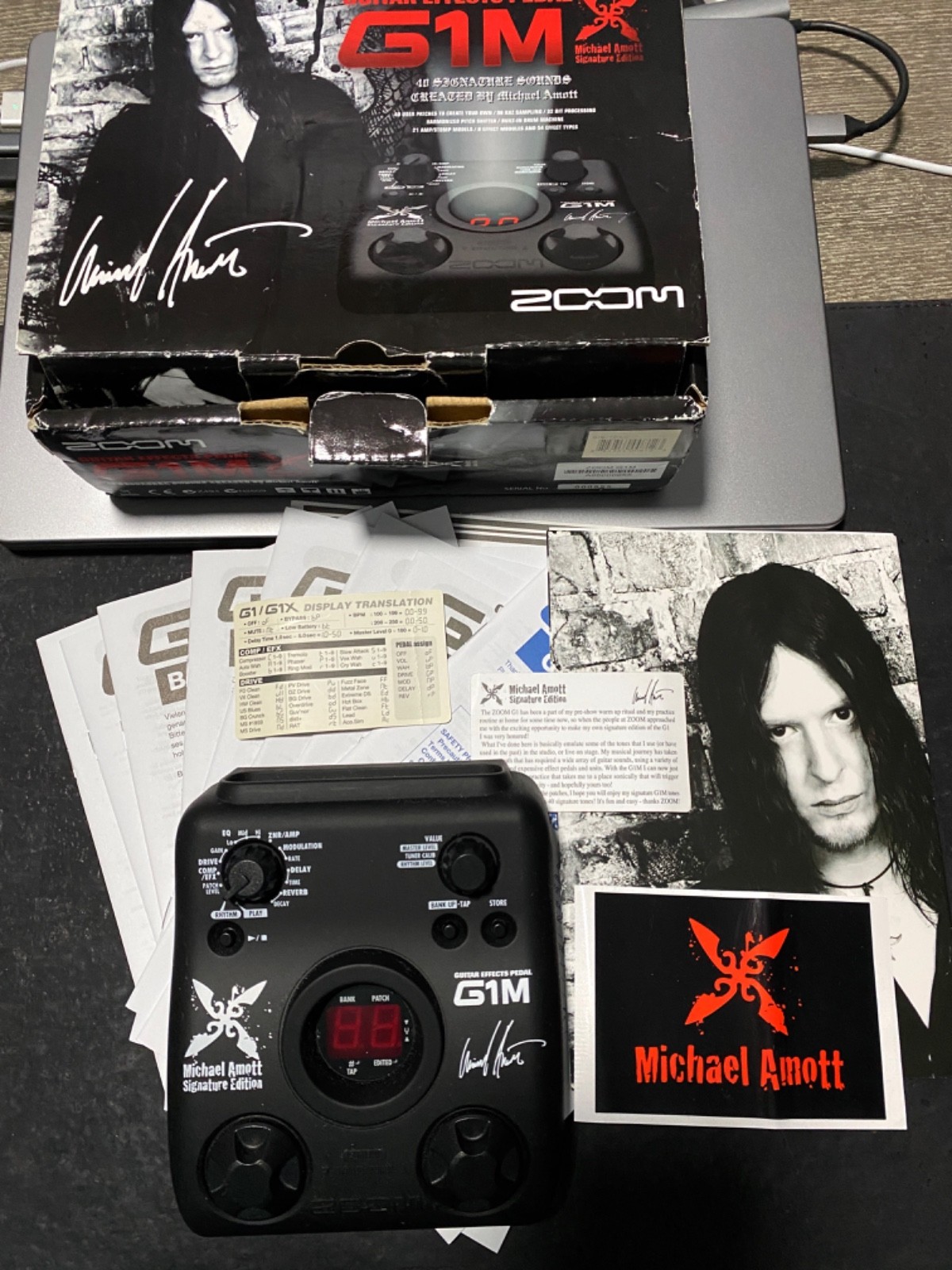 Zoom G1M Michael Amott Signature Guitar Multi-Effects Pedal Arch Enemy