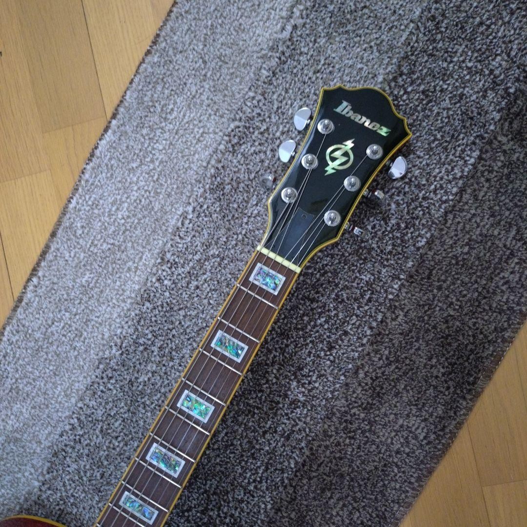 Electric Guitar Ibanez AG85 TRD Full Hollow Body Red Exotic Wood