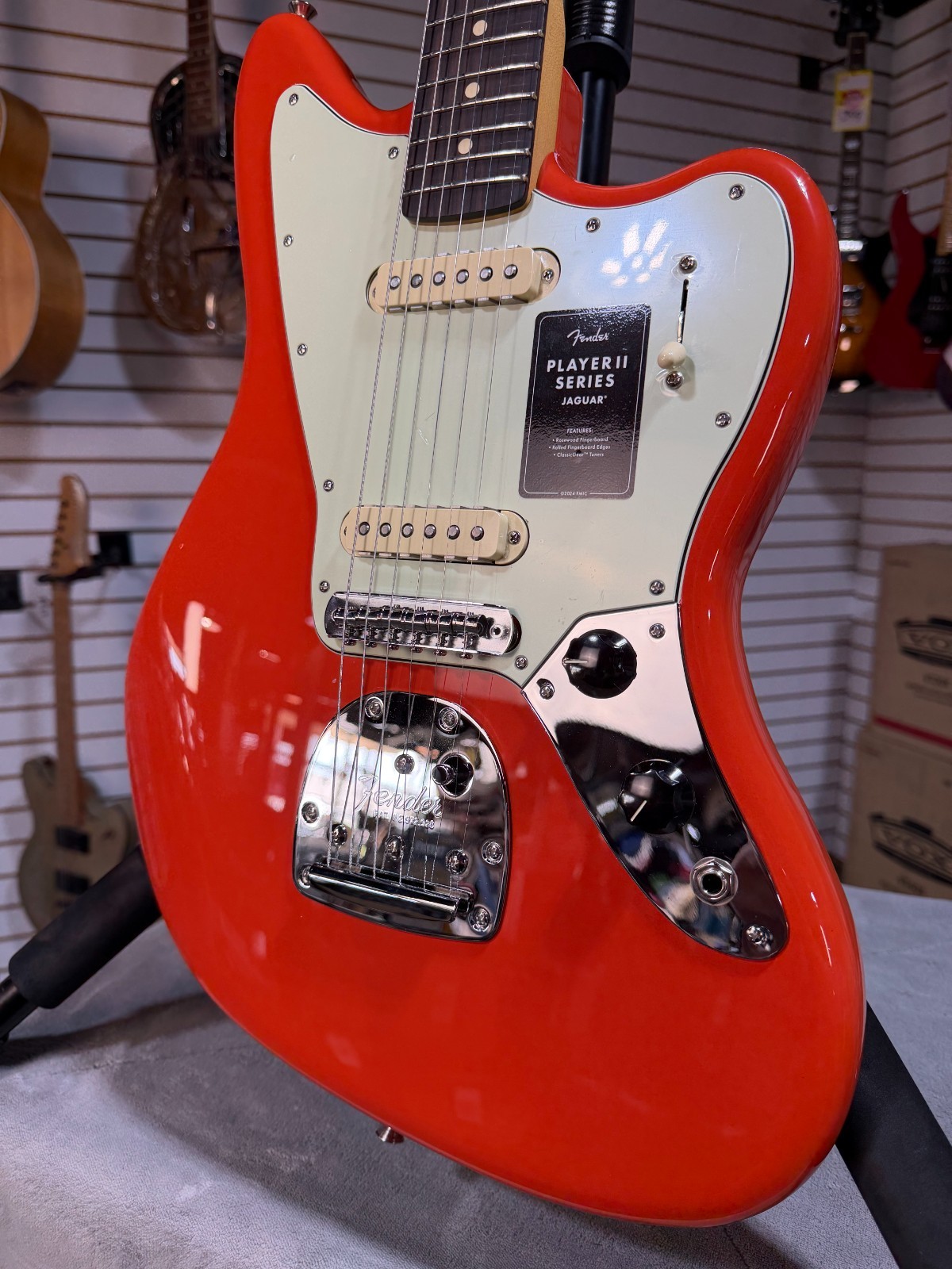 Fender Player II Jaguar – Coral Red & PLEK*D #907