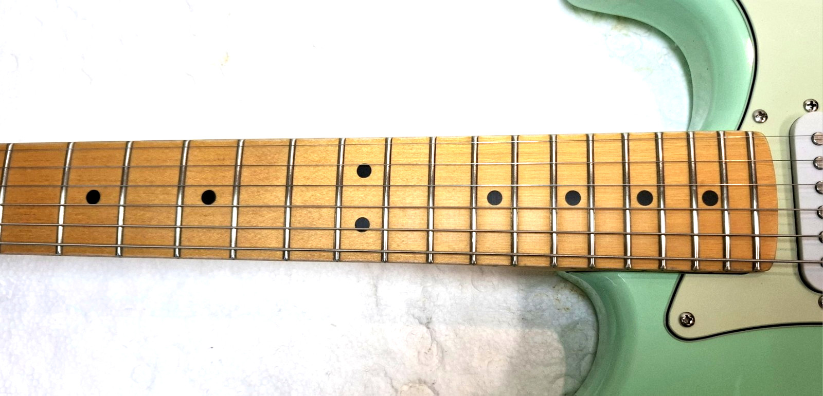 Fender STRATOCASTER Modified SURF GREEN Squier Affinity Strat Guitar ST *LOOK!