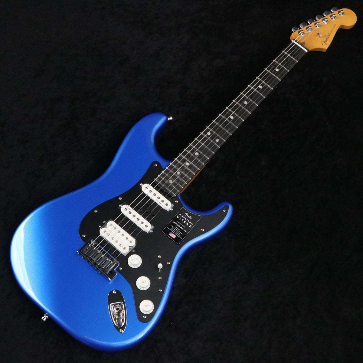 Fender American Ultra II Stratocaster HSS Noble Blue Electric Guitar Used