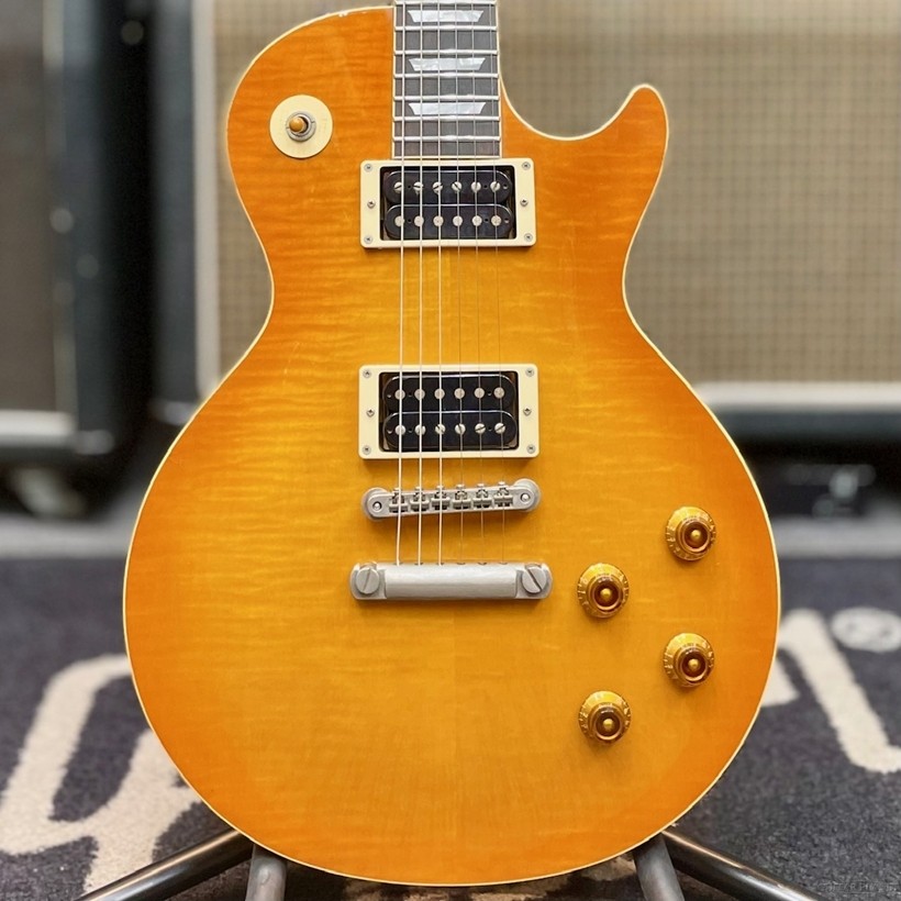 Burny LG-75GR Les Paul Type Light Brown Sunburst 1990s Deep Joint Japan Used