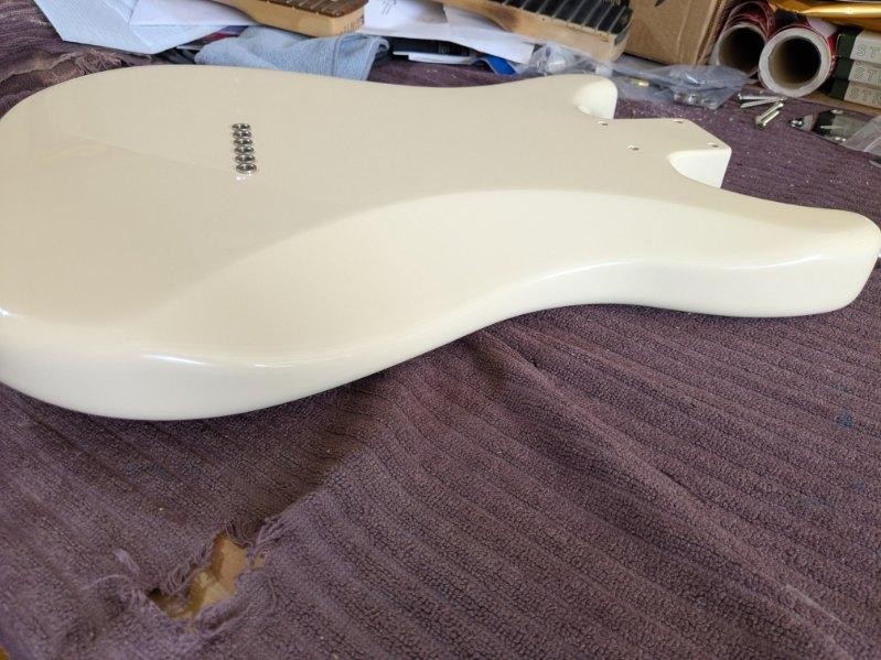 Fender Lead 3 BODY, 2019, factory pickguard + NEW one , thru body hardtail