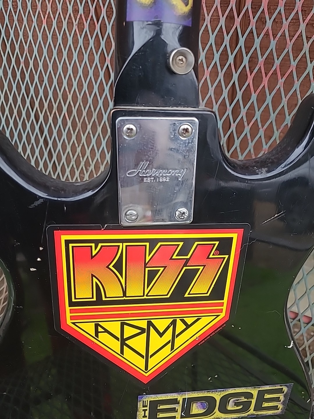 Vintage Harmony Electric Guitar Kiss Army Rock 80s Parts As Is