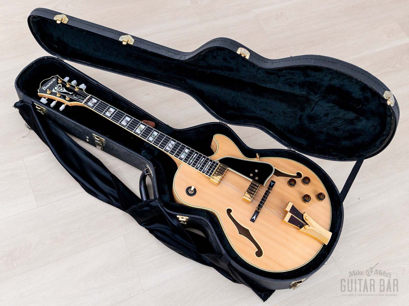 2001 Ibanez George Benson Signature GB10 Archtop Electric Guitar Natural