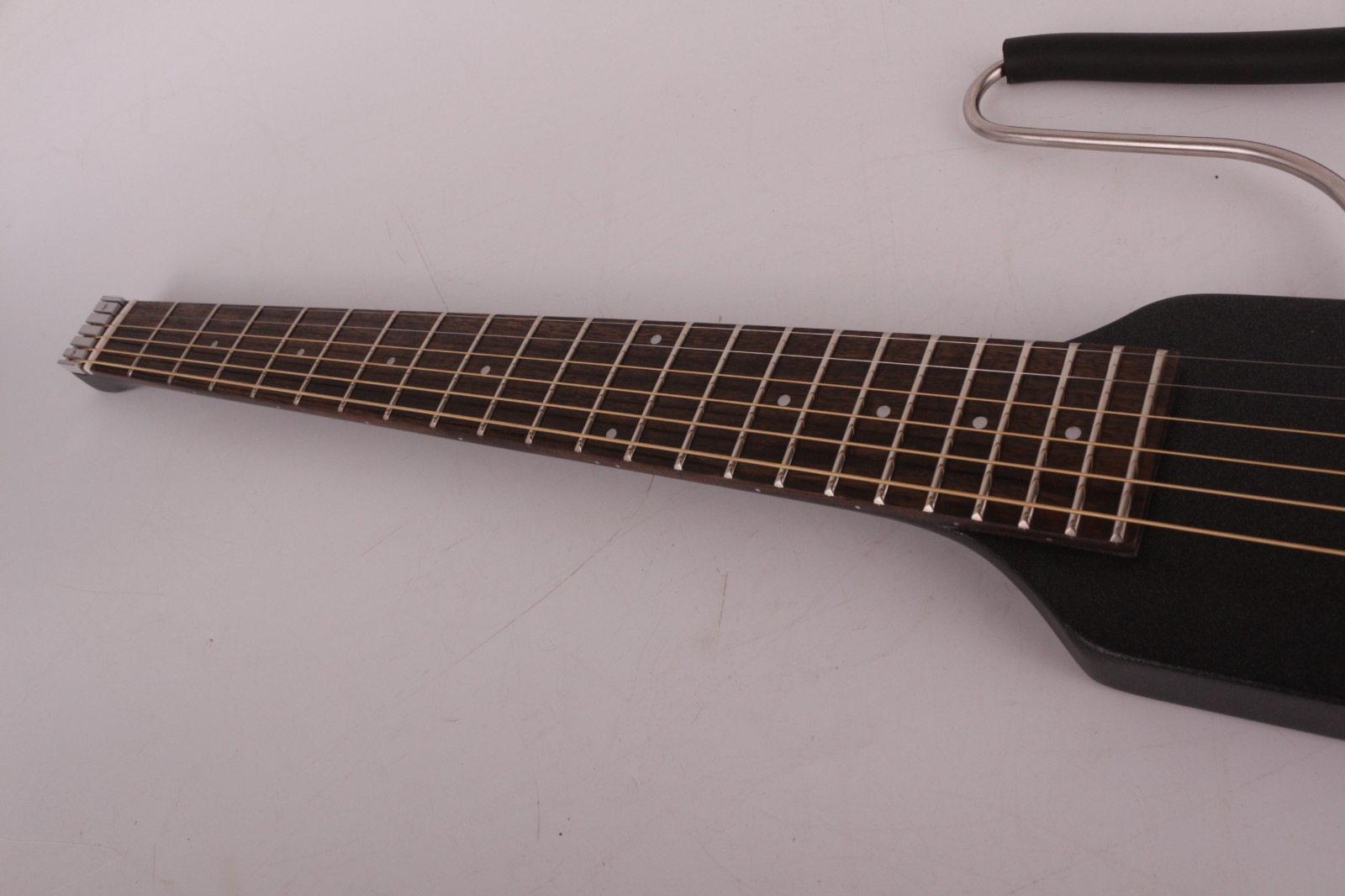 Headless Full scale length Electric Acoustic Guitar Silent Travel Portable F75BK